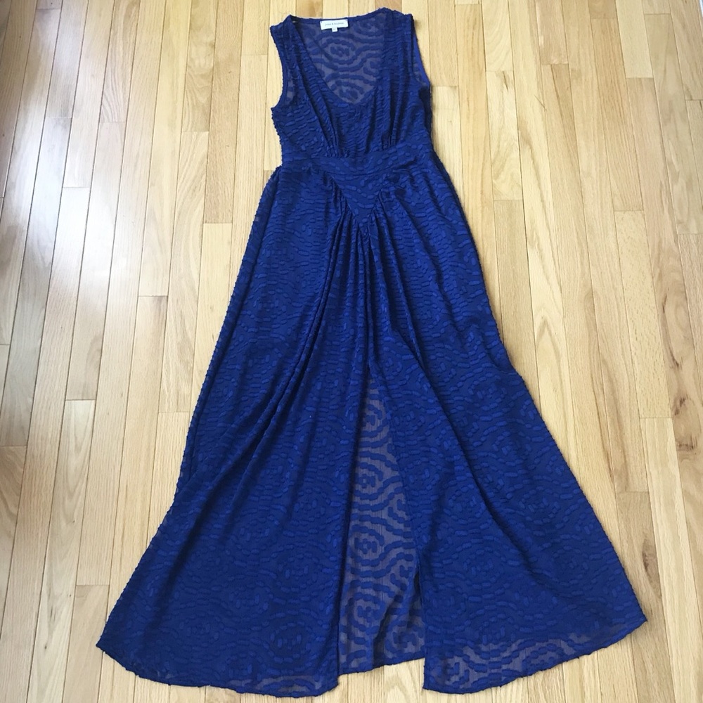 Cobalt Blue Sheer Maxi